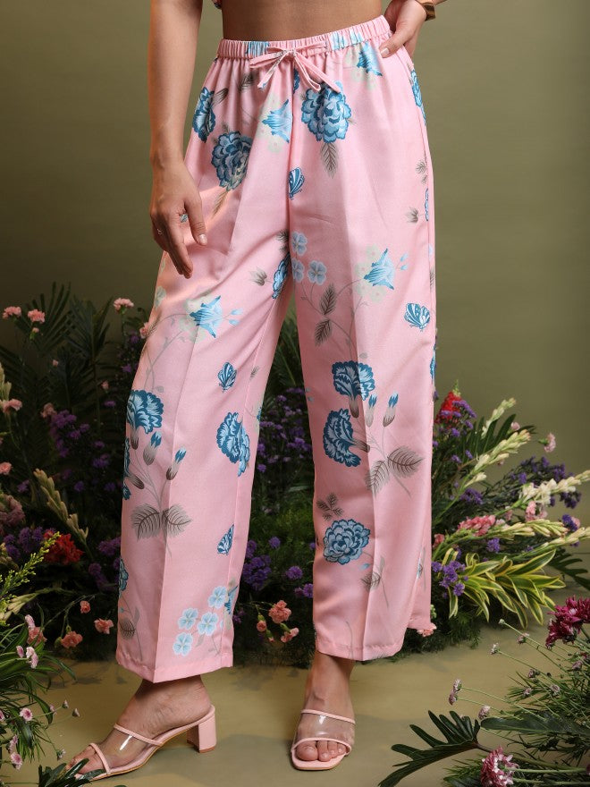 Vishudh Women Pink Shirt With Trouser - Pink - Image 8