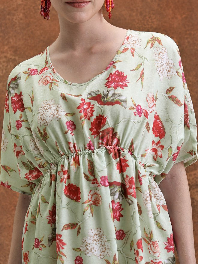 Women Top With Trouser Co-Ords - Green - Image 5