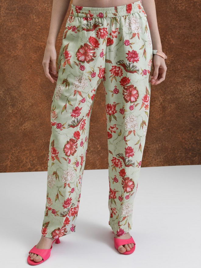 Women Top With Trouser Co-Ords - Green - Image 7