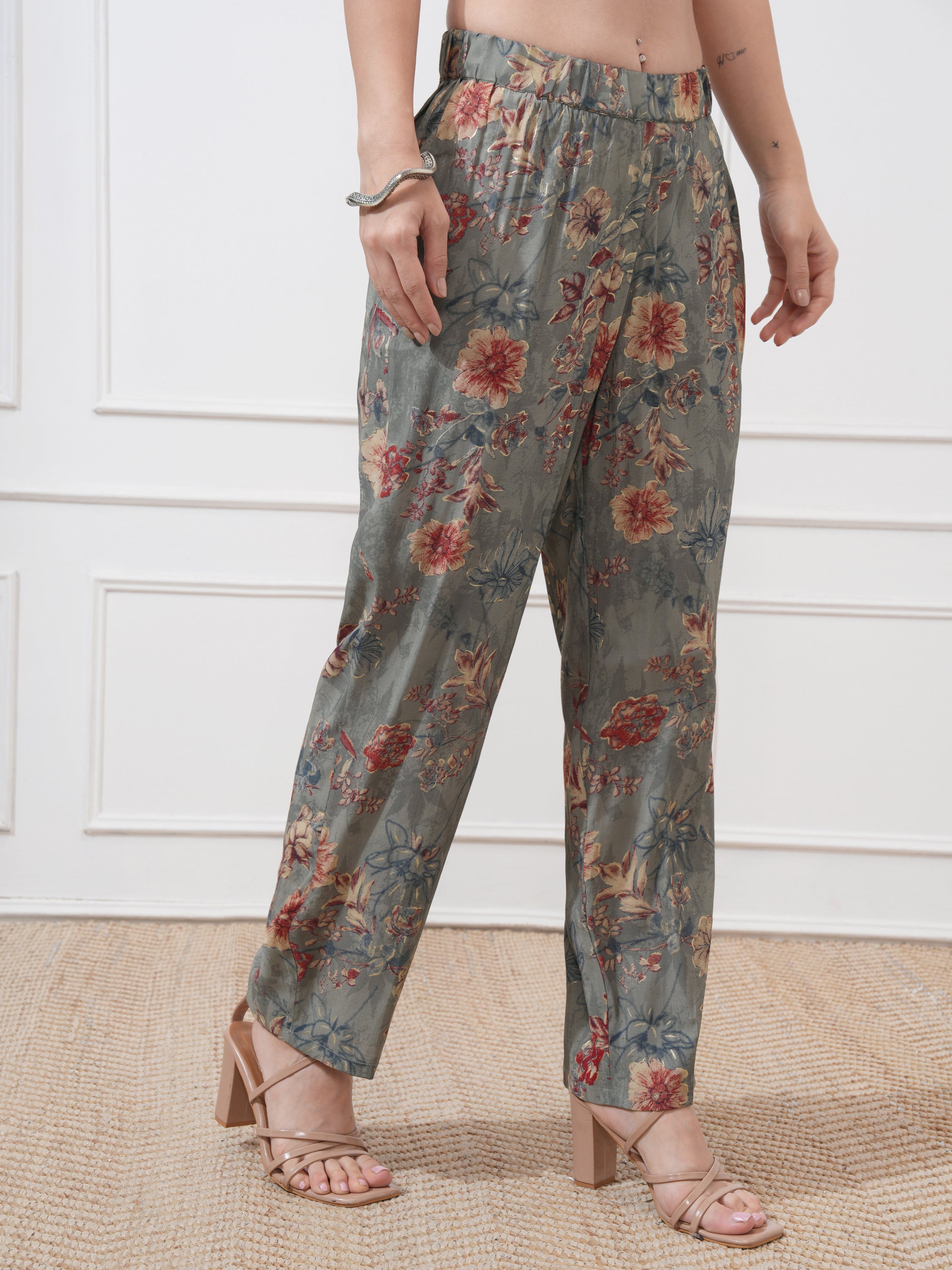 Vishudh Women Maroon Tunic With Trouser - Maroon - Image 7