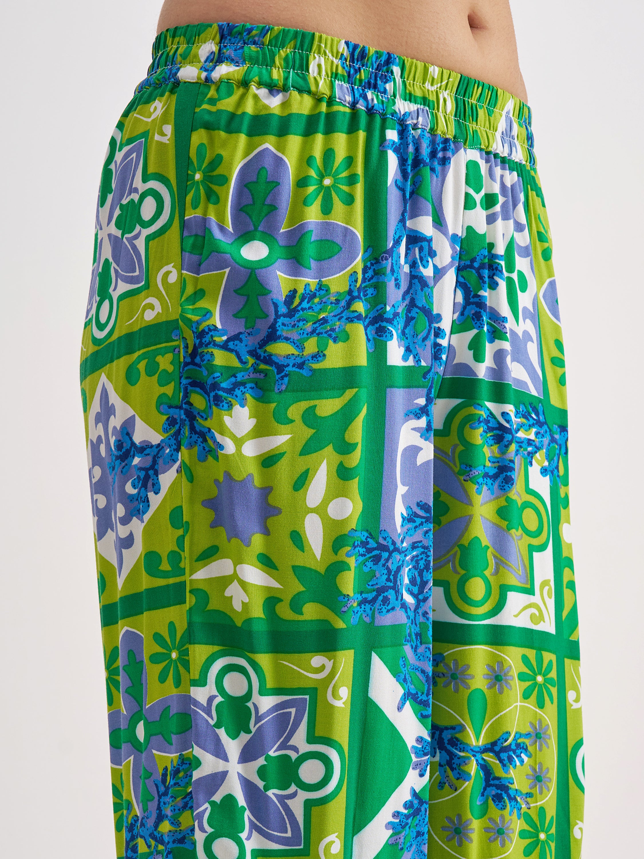 Vishudh Women Multi Top With Trouser Co-Ords - Multi - Image 6