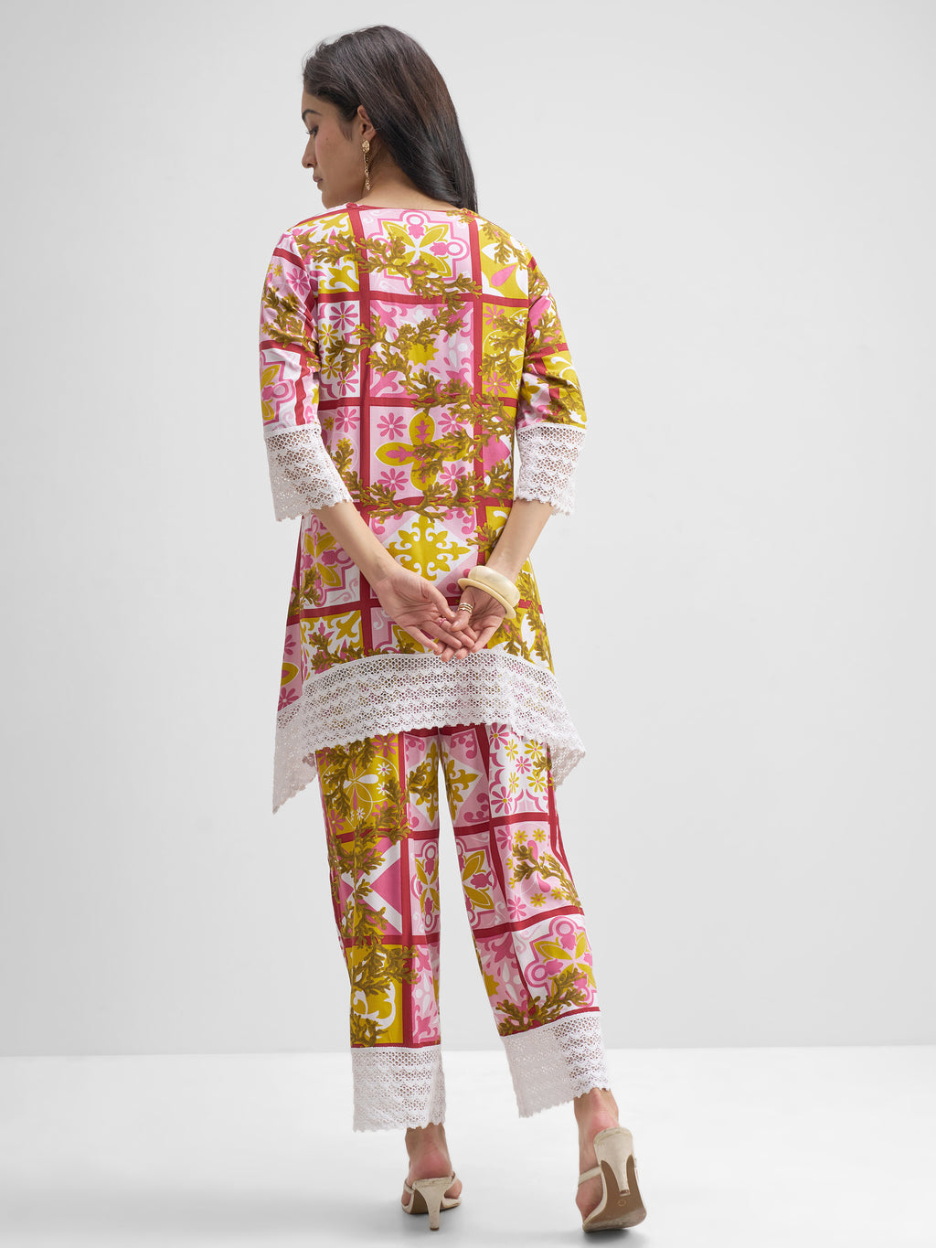 Vishudh Women Multi Top With Trouser Co-Ords - Multi - Image 3