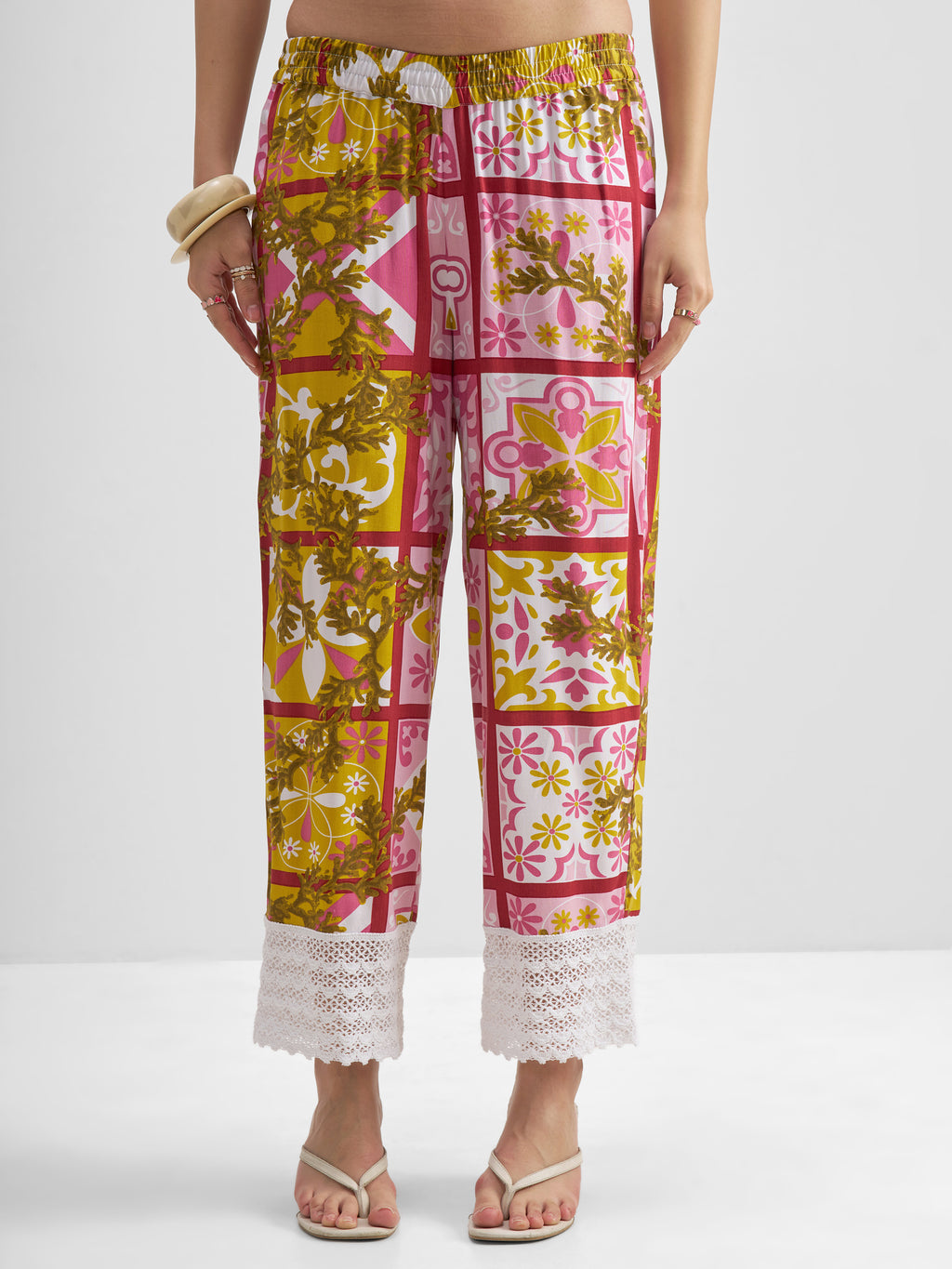 Vishudh Women Multi Top With Trouser Co-Ords - Multi - Image 6