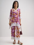 Vishudh Women Multi Top With Trouser Co-Ords - Multi - Image 1