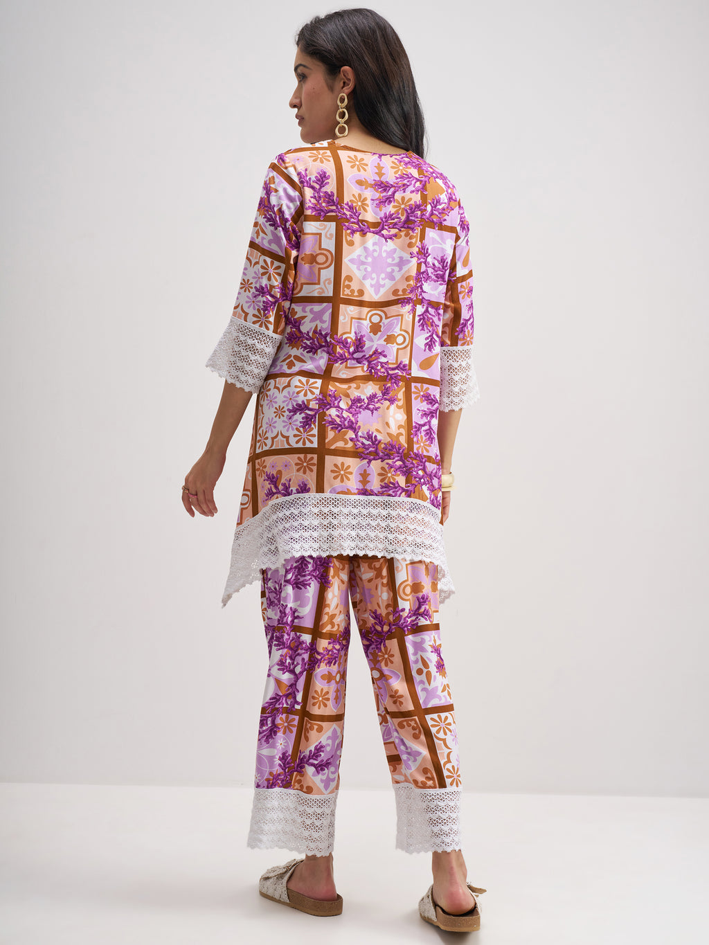 Vishudh Women Multi Top With Trouser Co-Ords - Multi - Image 3