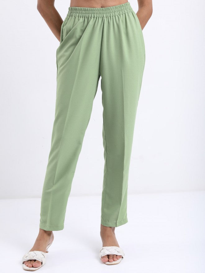 Vishudh Women Green Printed Top With Dhoti Pant - Green - Image 6