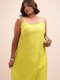 Vishudh Women Green Striped Kurta With Palazzo - Green - Image 1