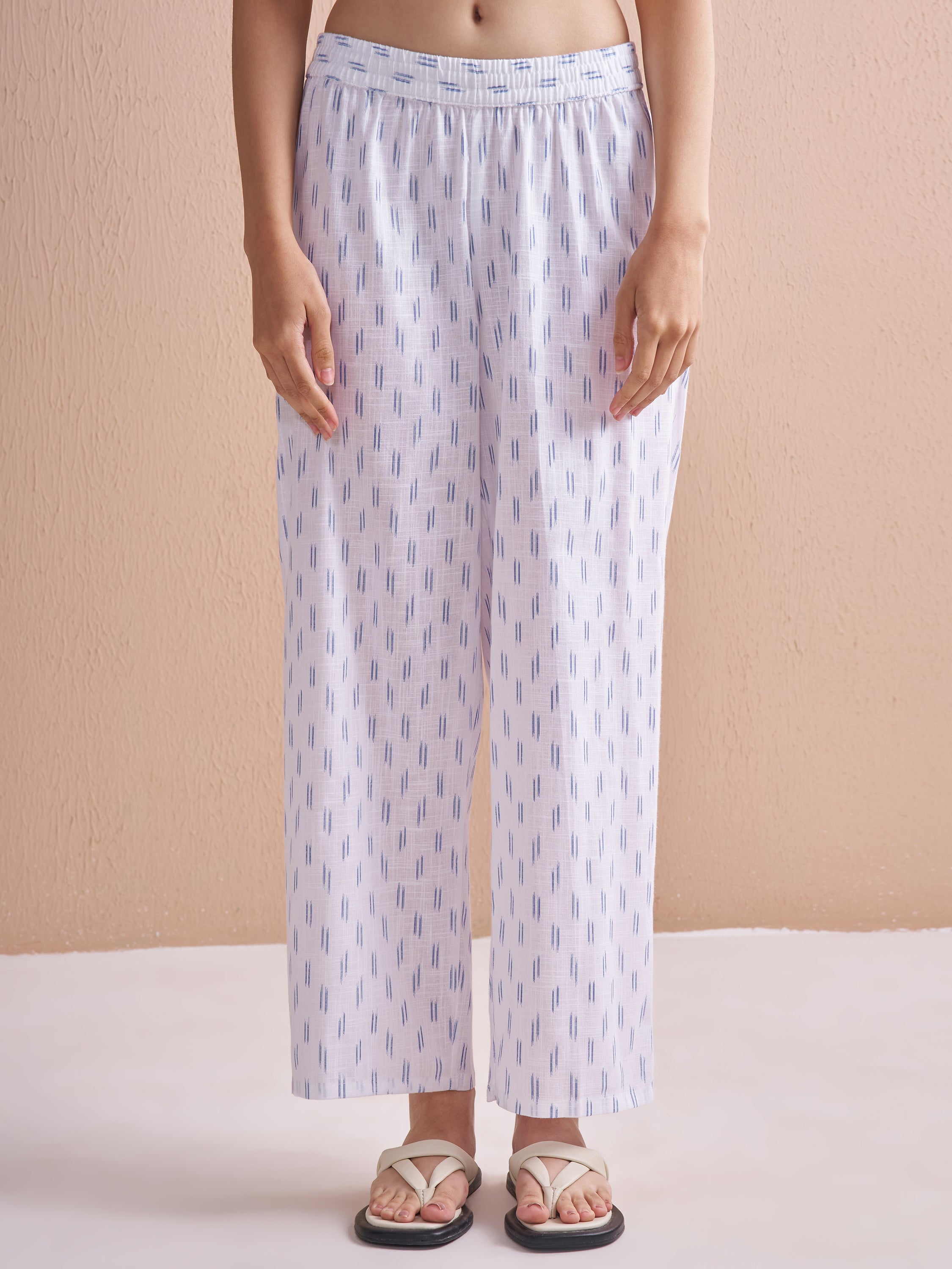 Vishudh Women Blue Top With Palazzos - Blue - Image 7