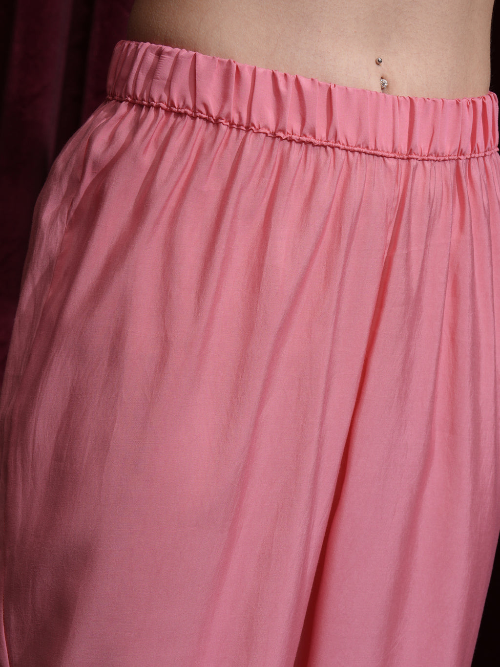 Vishudh Women Pink Printed Kurta With Trouser And Dupatta - Pink - Image 7