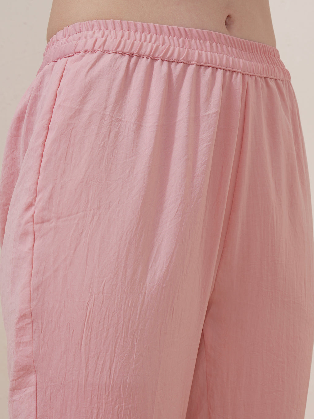 Vishudh Women Pink Embroidered Kurta With Trouser And Dupatta - Pink - Image 7