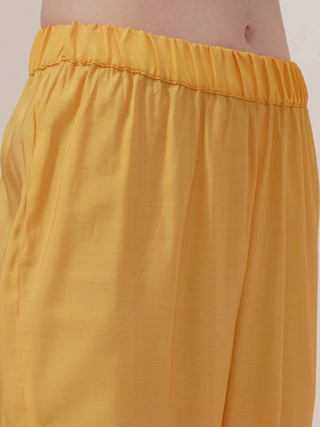 Vishudh Women Mustard Printed Kurta With Trouser And Dupatta - Mustard - Image 7