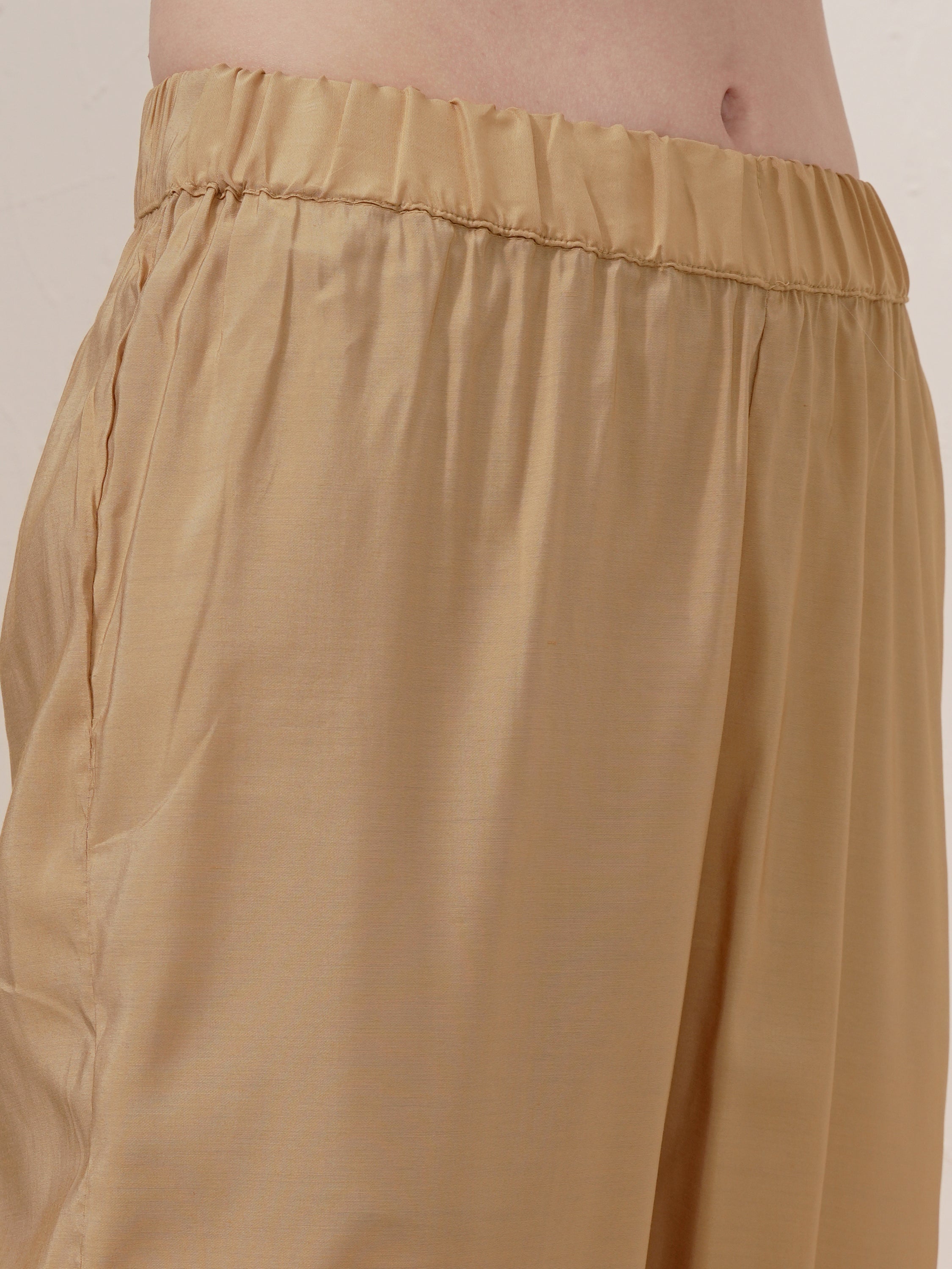 Vishudh Women Brown Printed Kurta With Trouser And Dupatta - Brown - Image 7