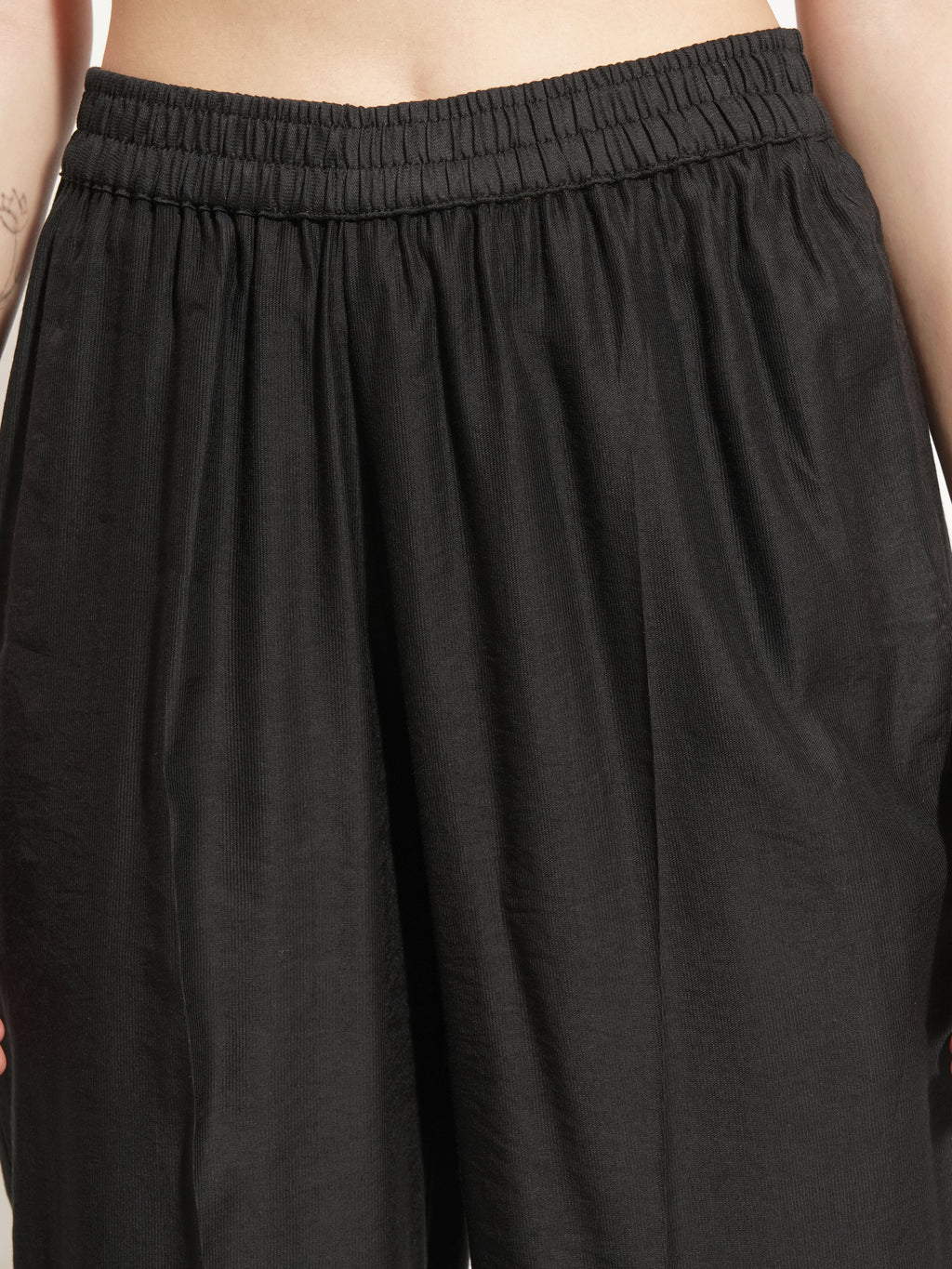 Vishudh Women Black Embroidered Kurta With Trouser And Dupatta - Black - Image 8