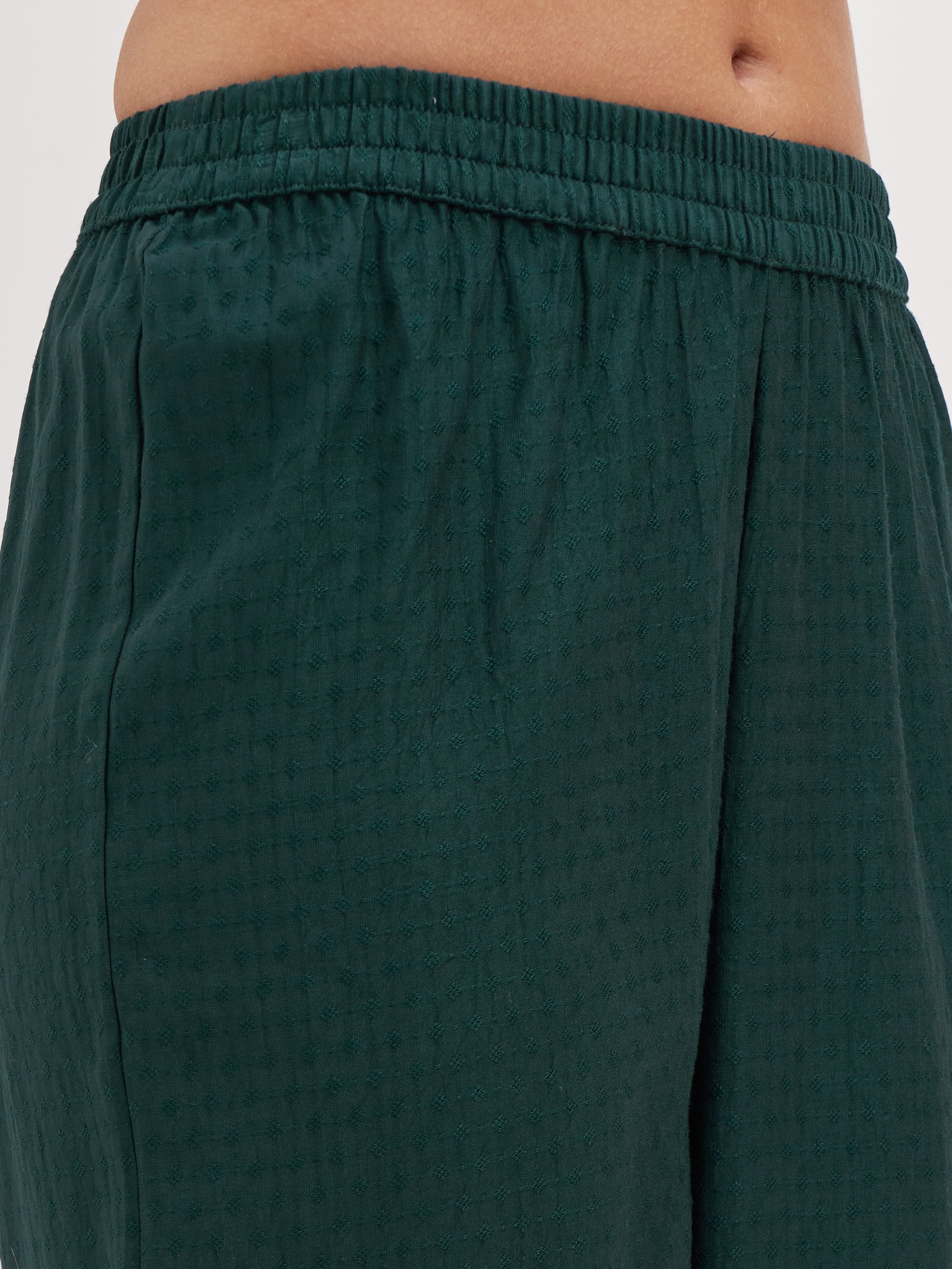 Vishudh Women Teal Embroidered Kurta And Trouser With Dupatta - Teal - Image 7