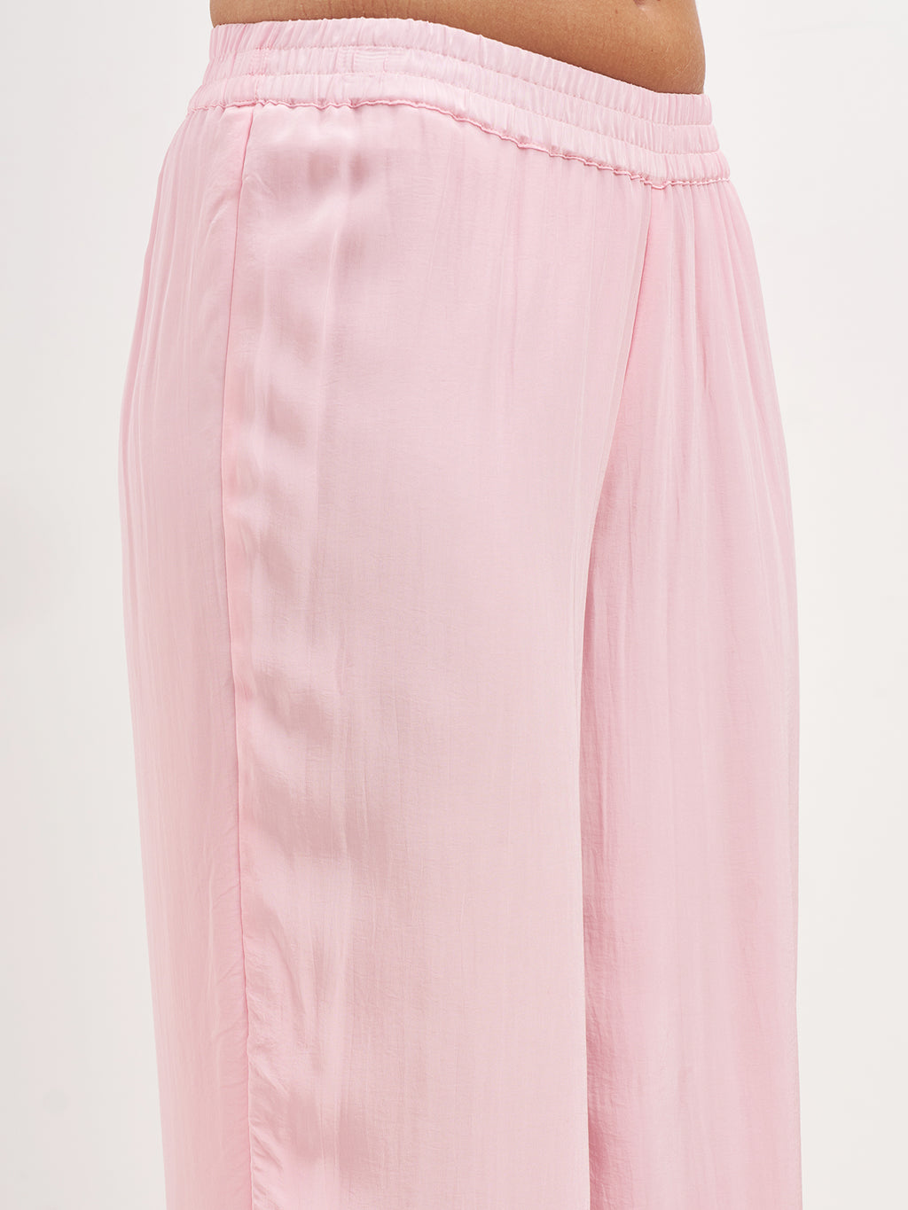 Vishudh Women Pink Embroidered Kurta And Palazzo With Dupatta - Pink - Image 6