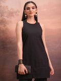 Vishudh Women Black Embroidered Tunic - Black - Image 1