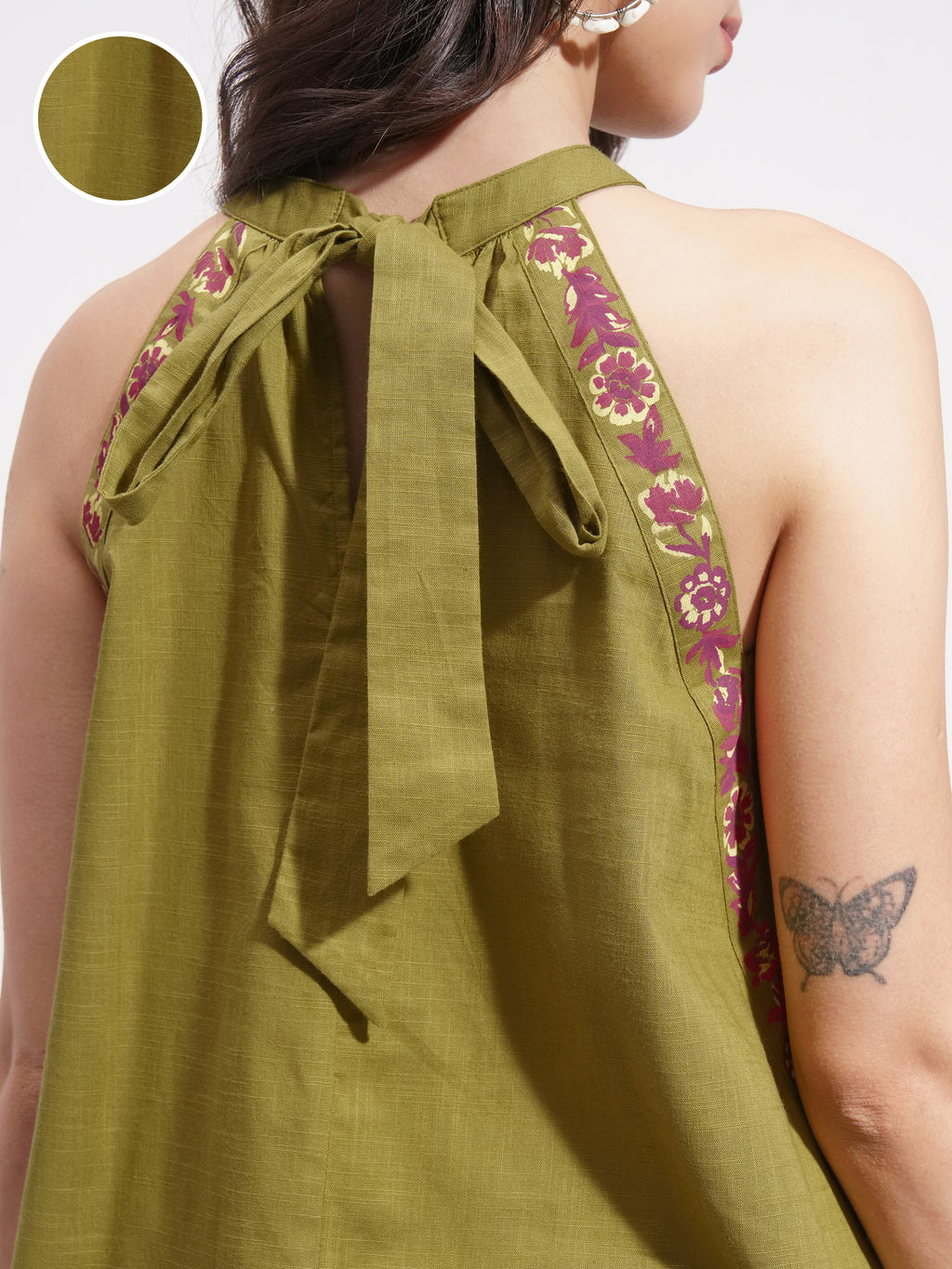 Vishudh Women Green Printed Top - Green - Image 5