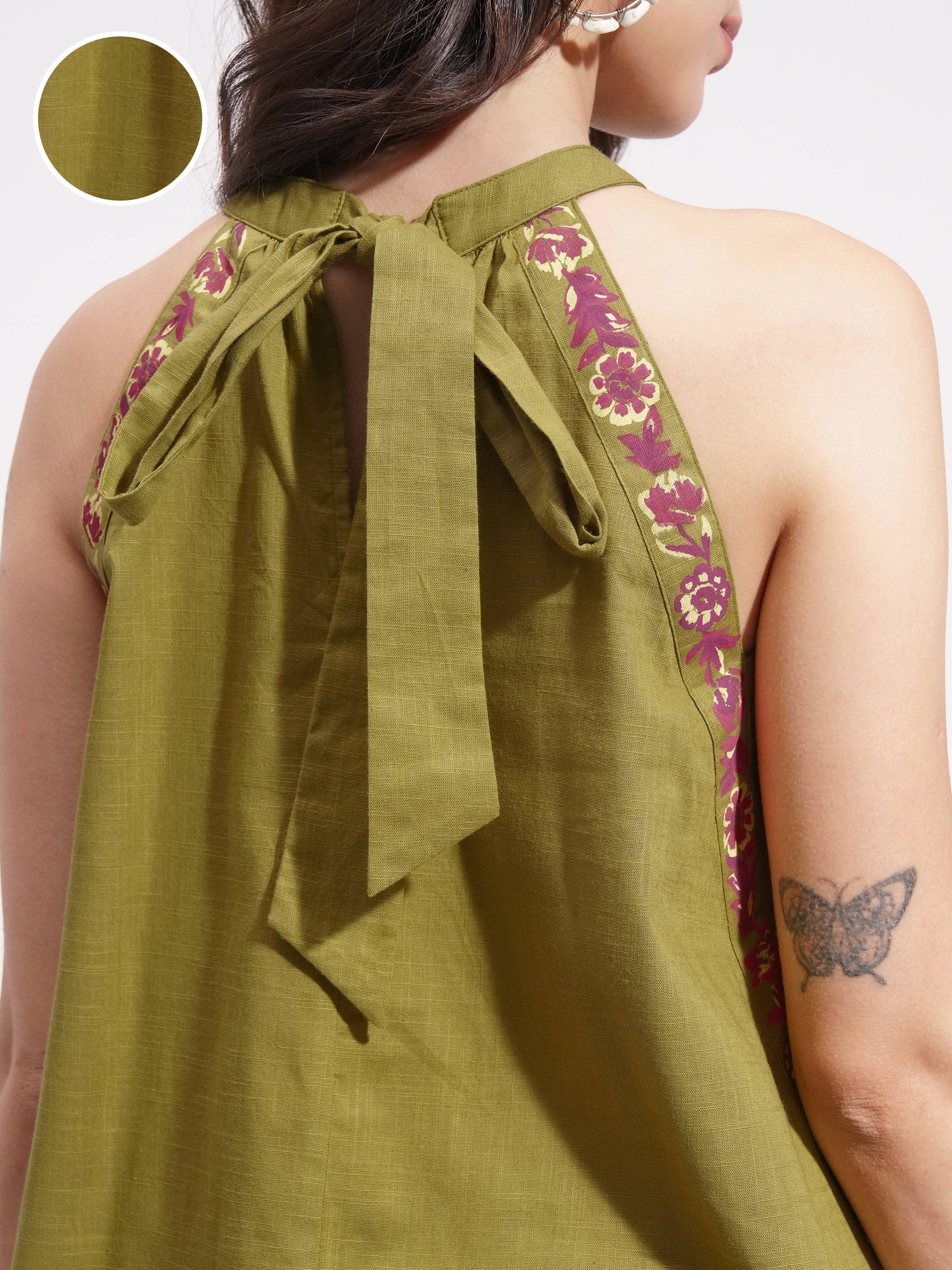 Vishudh Women Green Printed Top - Green - Image 5