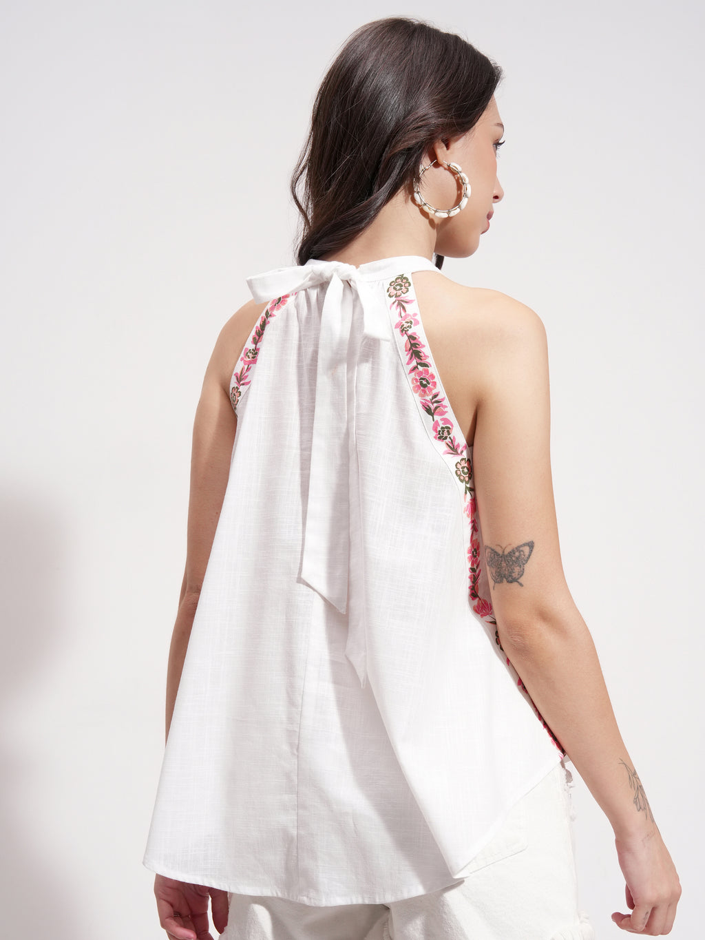 Vishudh Women Off White Printed Top - Off White - Image 3