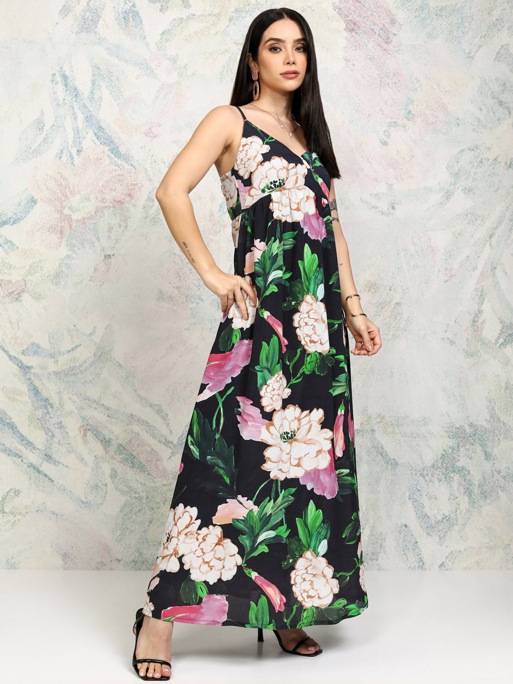 Vishudh women Multi Printed Maxi Dress - Multi - Image 5