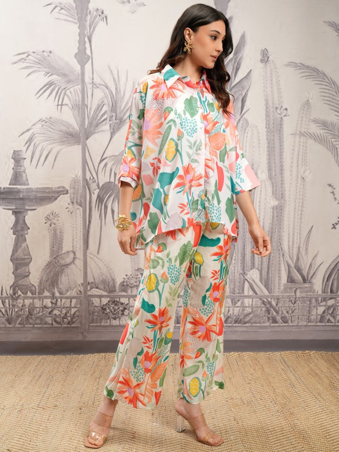 Vishudh Women Multi Shirt With Trouser - Multi - Image 6