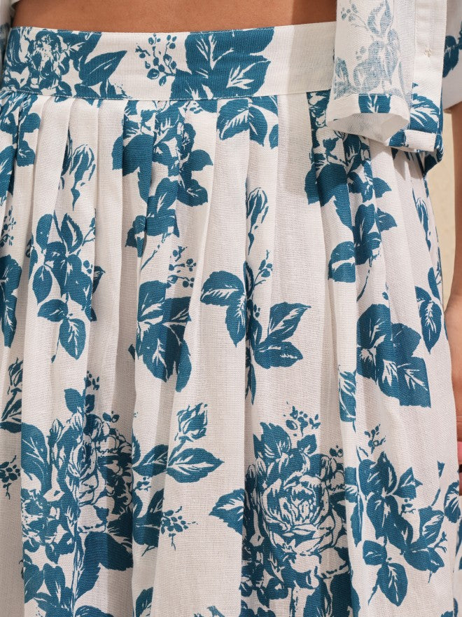 Vishudh Women Blue Shirt With Short - Blue - Image 8