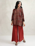 Vishudh Women Maroon Shirt With Trouser - Maroon - Image 1