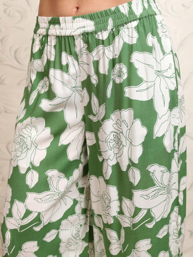 Vishudh Women Green Shirt With Trouser - Green - Image 7