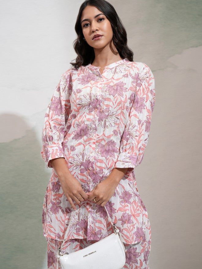 Vishudh Women White Top With Palazzos - White - Image 1