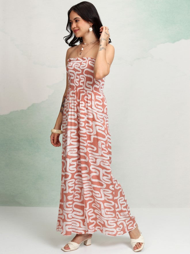 Vishudh Women Pink Printed Jumpsuit - Pink - Image 4