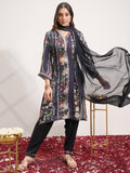 Vishudh Women Blue Printed Kurta With Trouser And Dupatta - Blue - Image 1