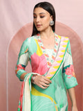 Vishudh Women Multi Printed Kurta With Trouser And Dupatta - Multi - Image 1