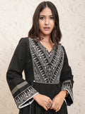 Vishudh Women Black Embroidered Kurta With Palazzo - Black - Image 1