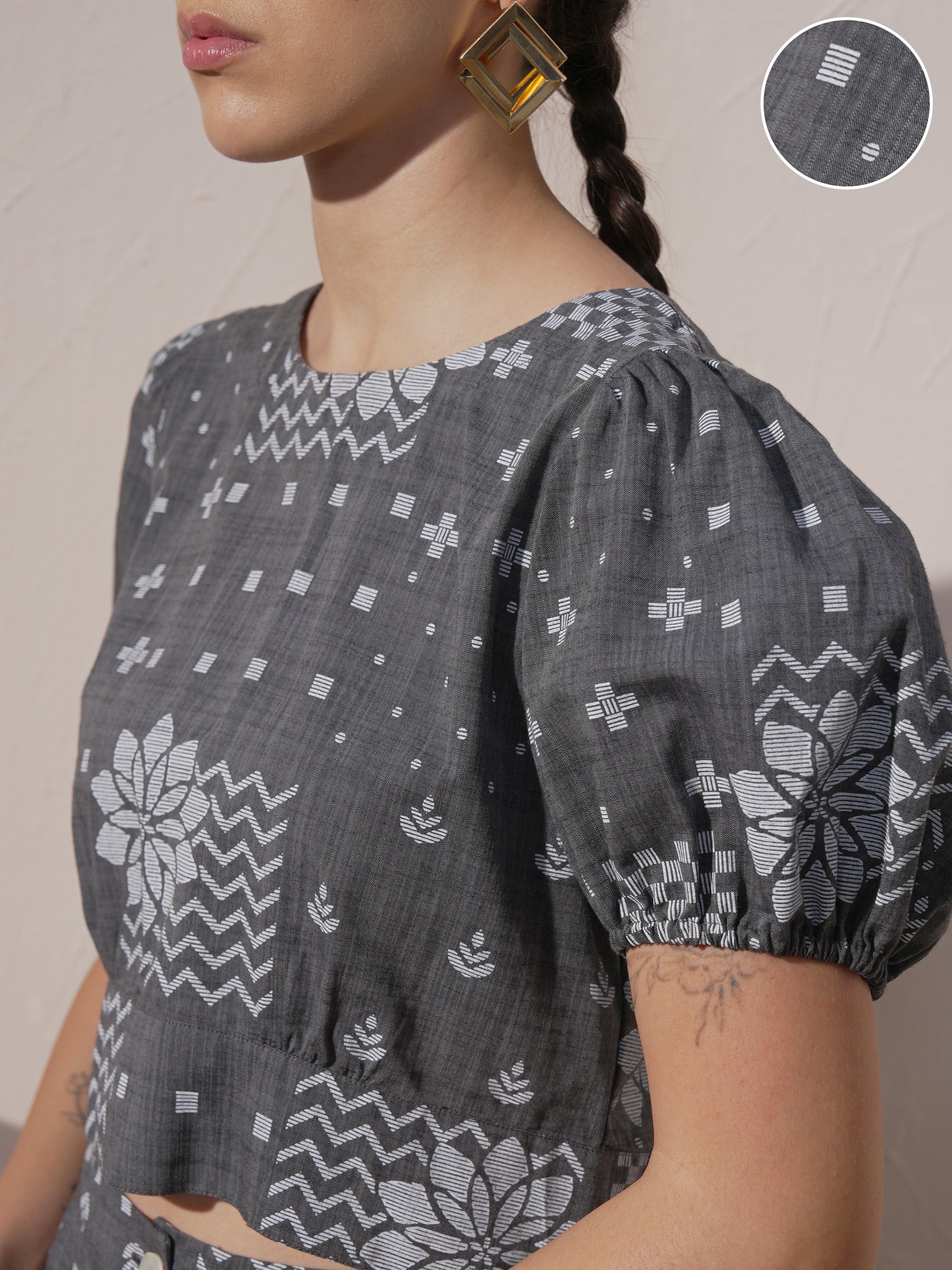 Vara By Vishudh Women Black Top With Joggers - Black - Image 5