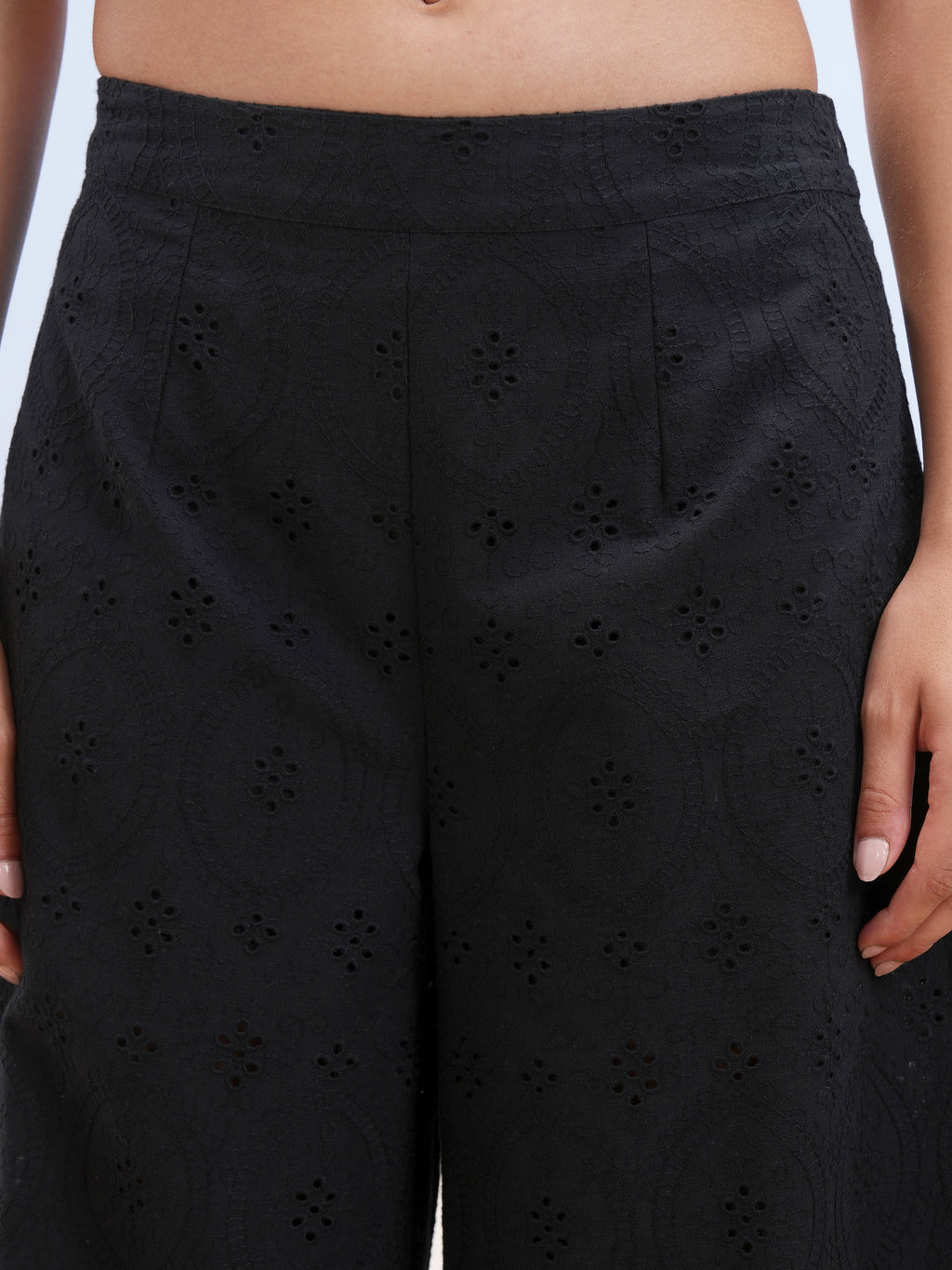 Vara By Vishudh Women Black Shirt With Palazzos - Black - Image 6