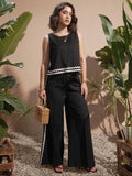 Vara By Vishudh Women Black Top With Trouser - Black - Image 1