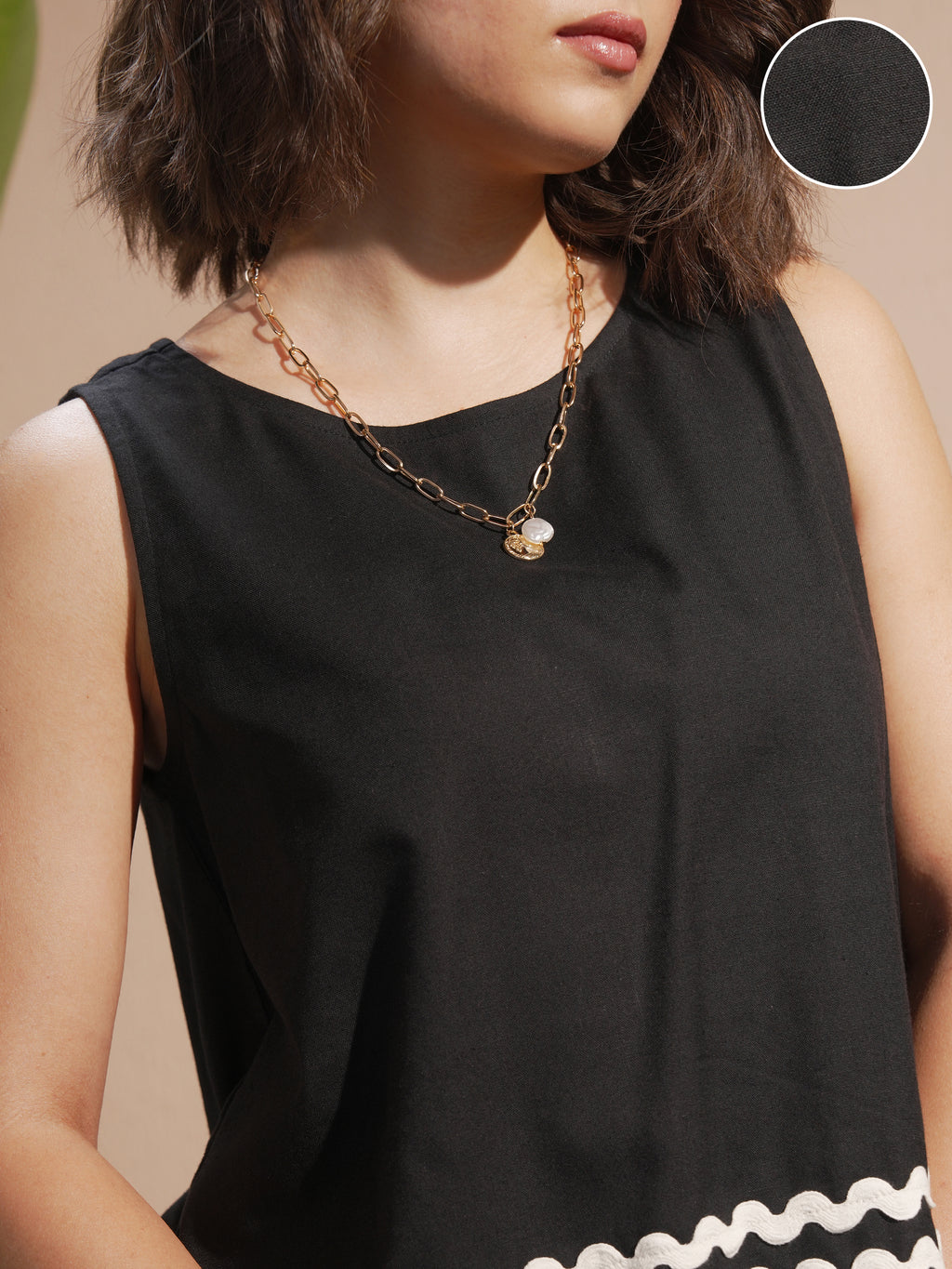 Vara By Vishudh Women Black Top With Trouser - Black - Image 5