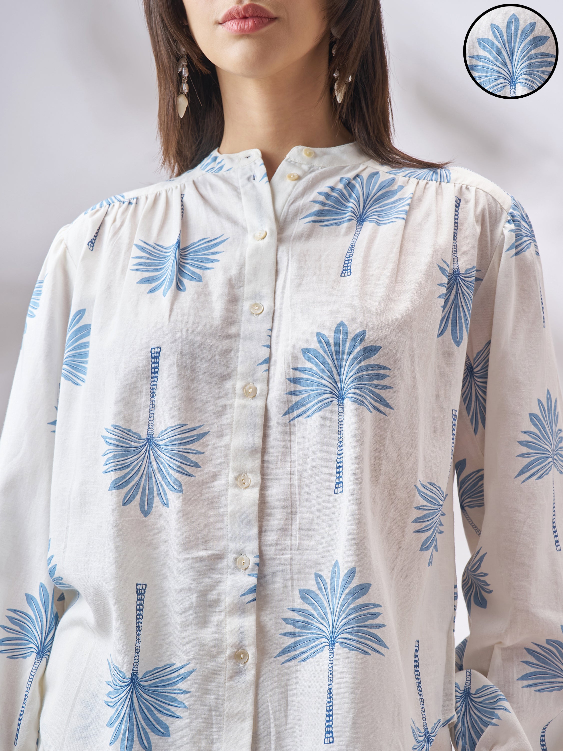 Vara By Vishudh Women Off White Shirt With Shorts Co-Ords - Off White - Image 5