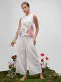 Vara By Vishudh Women Off White Top With Palazzo Co-Ords - Off White - Image 1