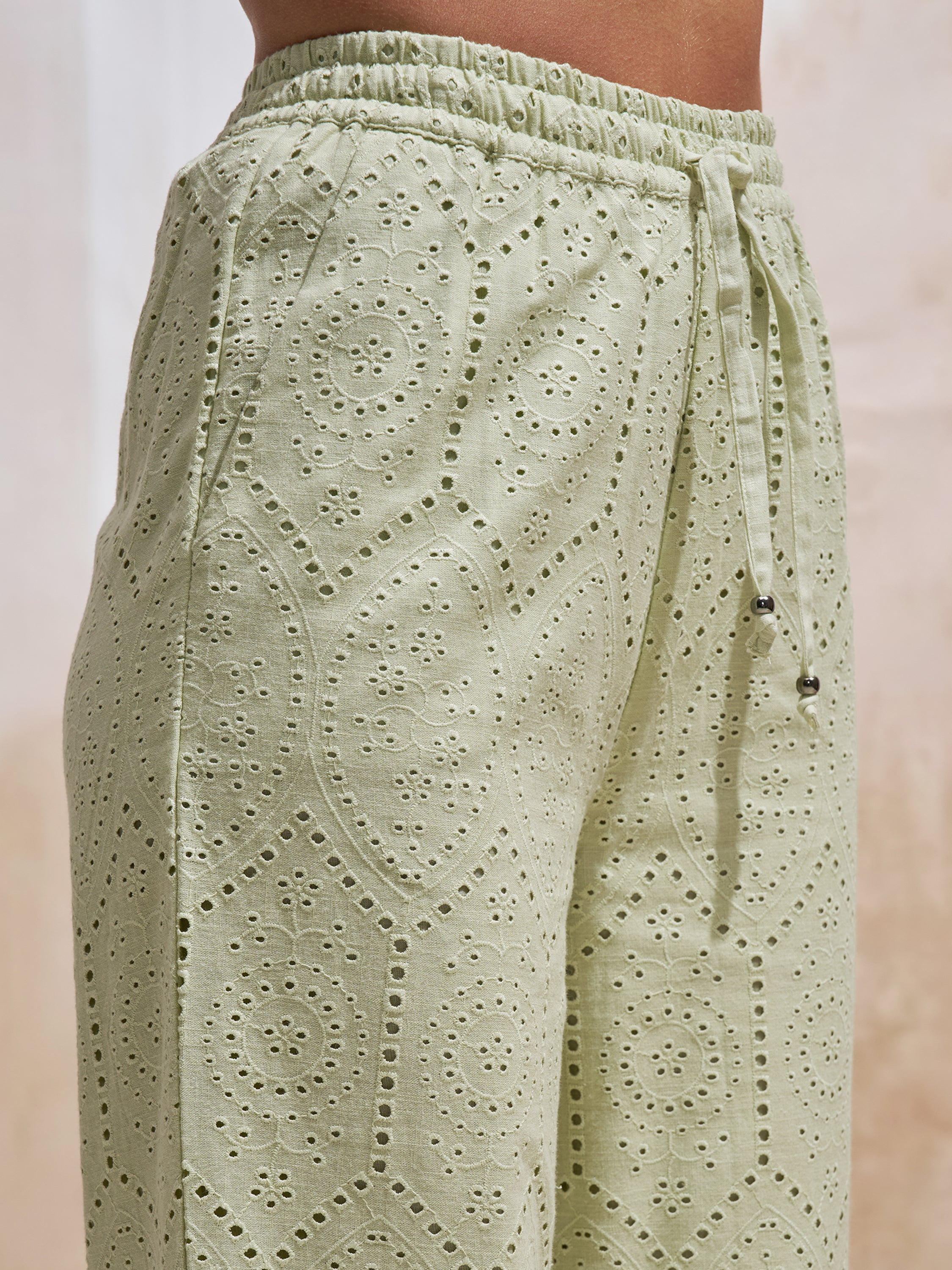 Vara By Vishudh Women Green Shirt With Trouser Co-Ords - Green - Image 6