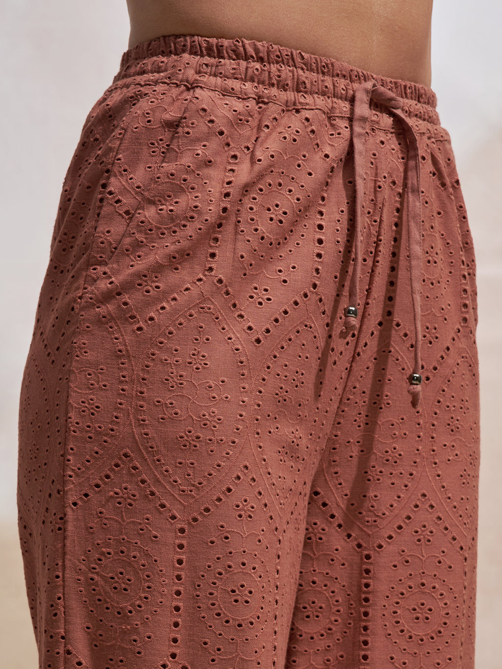 Vara By Vishudh Women Brown Shirt With Trouser Co-Ords - Brown - Image 6