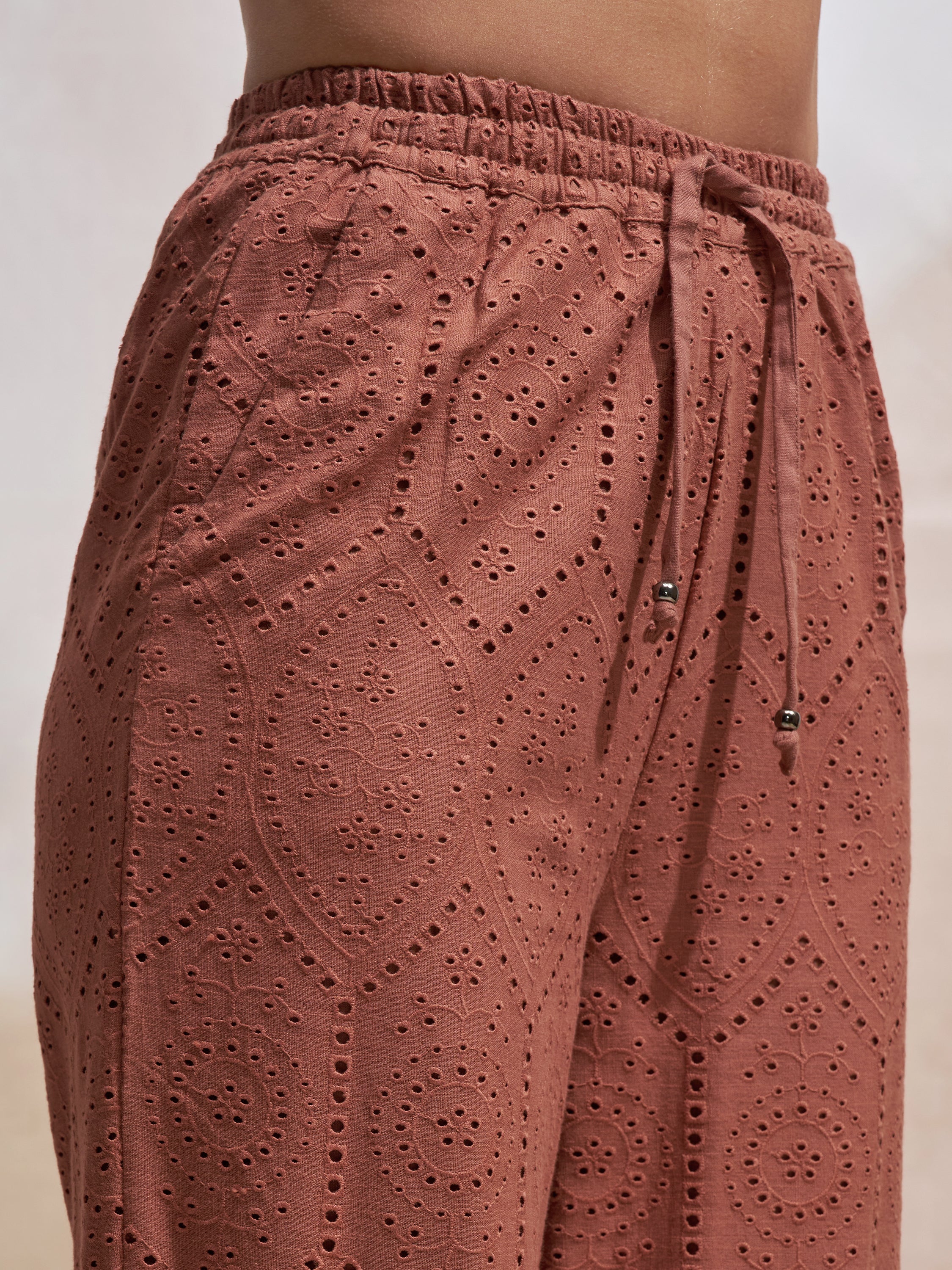 Vara By Vishudh Women Brown Shirt With Trouser Co-Ords - Brown - Image 6