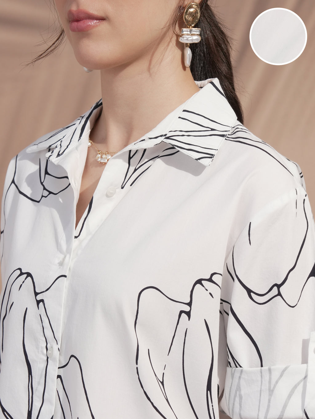 Vara By Vishudh Women White Printed Kurta With Trouser - White - Image 5