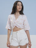 Vara By Vishudh Women White Embroidered Top - White - Image 1