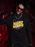 WB By Highlander Men Black Harry Potter Printed Round Neck Oversized Fit T-Shirt - Black - Image 1